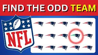 NFL Fans Only: Can You Spot The Odd NFL Team?  | 3 Different Quizzes for 16 Teams 🏈 Part 1