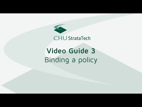 StrataTech Video Guide 3: Binding a quote