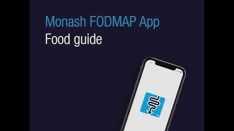 Monash FODMAP App tutorial: Food guide