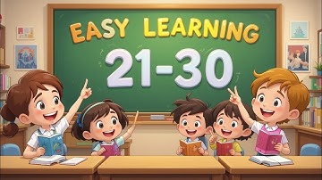 Number Names 21-30 | Learning Numbers | Easy Learning
