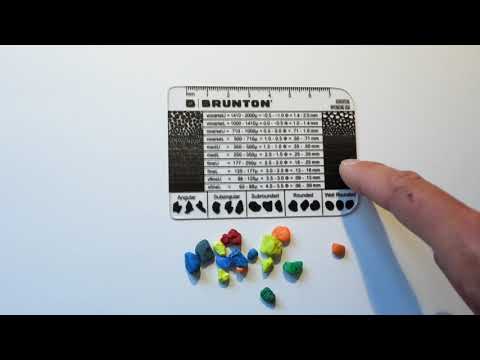 Карта размеров проб Brunton, видео 1