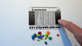 Brunton Grain Size Card