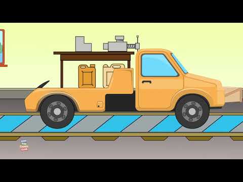 Tow Truck, Car Garage, Transport Cartoon Video For Toddlers