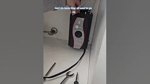 How to install an instant hot 🔥 water dispenser #diy #handyman #plumbing #howto #kitchen