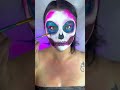 Skull. 💐 #halloween2023 #halloweenmakeuplook #makeupshorts #spooktober #31daysofhalloweenmakeup