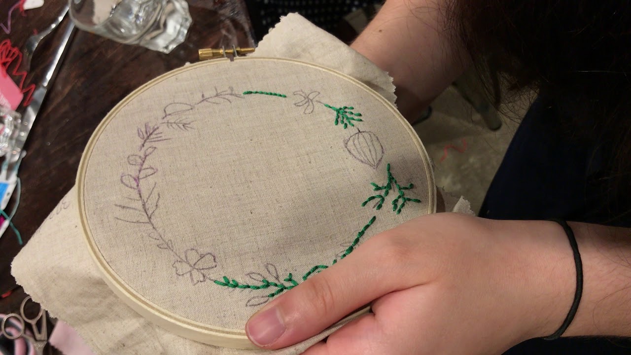 Kids Hand Embroidery Birthday Party - YouTube