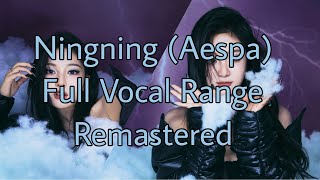 Ningning aespa  Vocal Range Remastered D3bb5f6