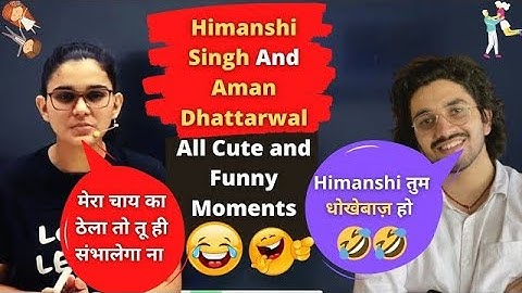 aman dhattarwal and himanshi singh cute and funny scenes | aman dhattarwal himanshi mam Lets Learn