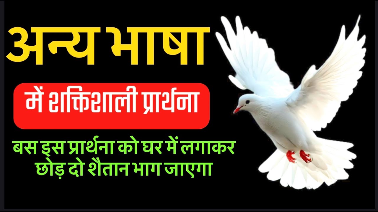 सिर्फ ये अन्यभाषा की प्रार्थना की वीडियो को अपने घर में लगाकर छोड़ दो ! शैतान घर से भाग जाएगा