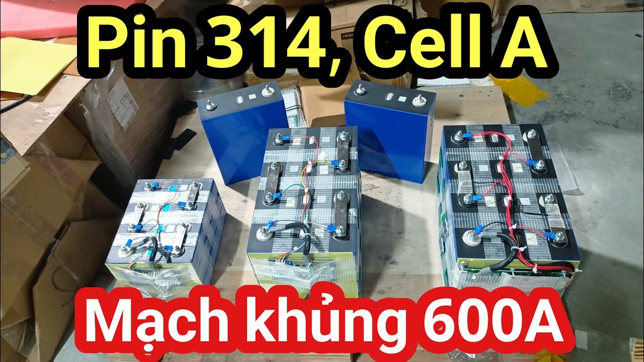 Pin Lithium 12v/314Ah, giá rẻ, kích cá, đề xe với mạch khủng 600A