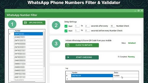 WhatsApp Phone Numbers Filter & Validator