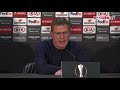Die Pressekonferenz nach dem Rückspiel in Glasgow