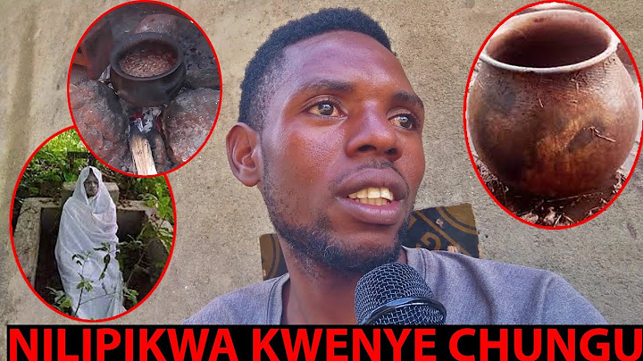 NILIPIKWA KWENYE CHUNGU ILI NILIWE NA WACHAWI WANAOMDAI MAMA NYAMA  YA MTOTO MCHANGA