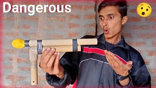 Homemade PVC Pipe Gun #experiment #masti #pvc
