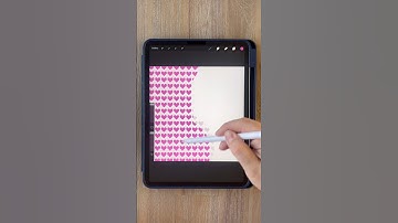 💕How to make a heart brush pattern in Procreate 💕 #procreate #procreatetutorial #procreatebrushes