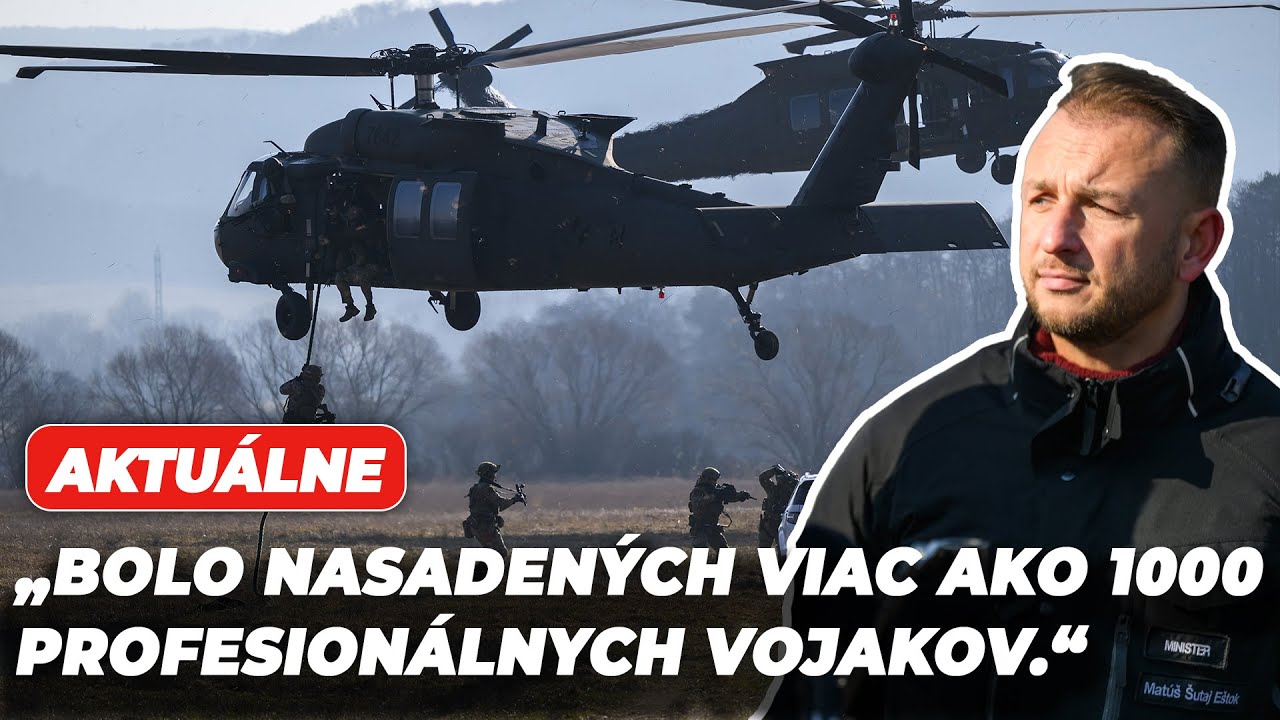 Operácia Iron Stream: Black Hawky aj drony strážia infraštruktúru na Slovensku