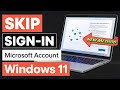How To Skip Windows 11 Sign in WITHOUT a Microsoft Account!