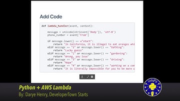 "Python + AWS Lambda" by Darye Henry