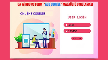 C# FORM İLE "ADD COURSE"  MASAÜSTÜ UYGULAMASI ✅ GÖRSEL PROGRAMLAMA FİNAL ÖDEVİ 🟧