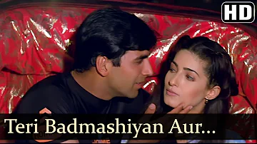 Teri Badmashiyan Aur Meri Kamzoriyan | 💙HD Love Song💙 | Asha Bhosle, Udit Narayan | Zulmi 1999