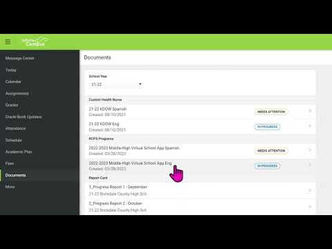 How To Complete the RVC Application In Infinite Campus
