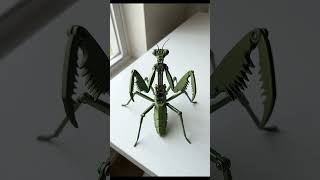 “Hyper-Realistic Robotic Praying Mantis 🤖 | Insane Mechanical Insect Transformation! #ai
