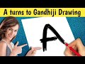 Gandhiji drawing easyoct 2 drawinggandhi jayanti drawinghow to draw gandhijidraw mahatma gandhi