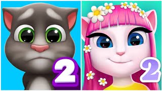 My Talking Tom 2 NEW Vs My Talking Angela 2 New Update Android Gameplay Hd screenshot 5