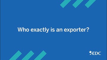 Export financing: Who is an exporter?