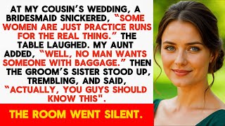 They Called Me DAMAGED GOODS—Until the Groom’s Sister Stood Up and Told Everyone What I Did for Her