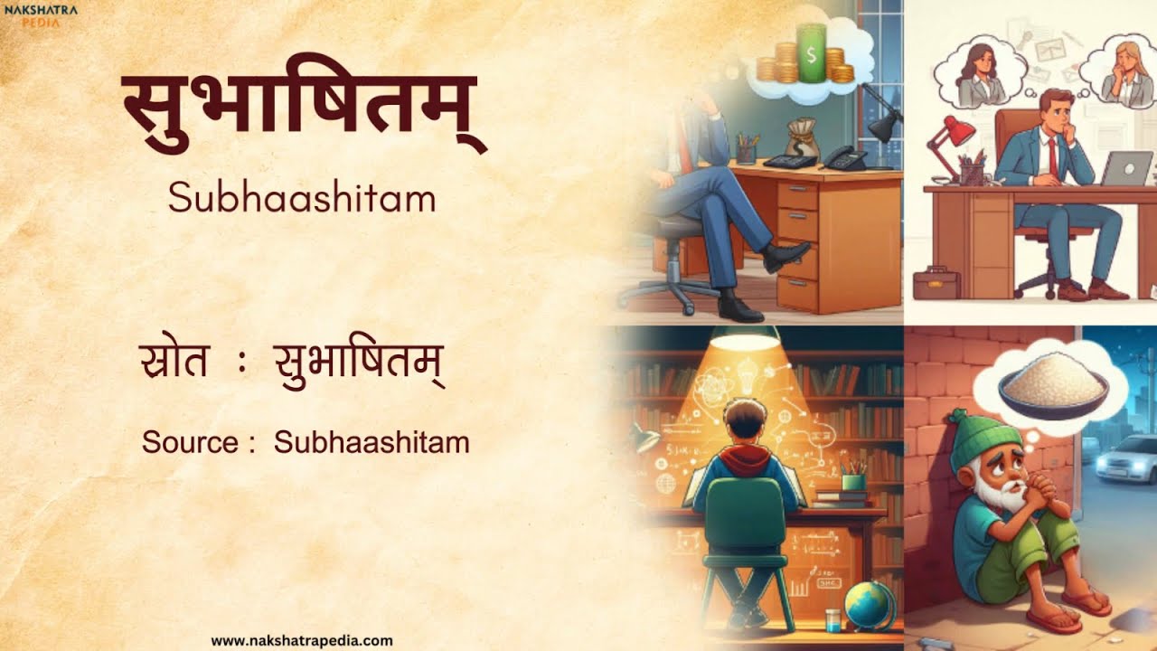अर्थातुराणां न सखा न बन्धुः | Knowledge - Subhashita | 