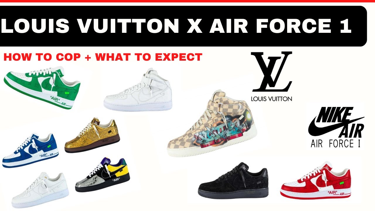 Painting Supreme x Louis Vuitton drip effect onto Nike Air Force 1 shoes 