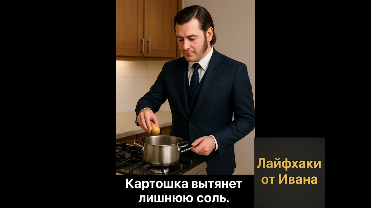 Как спасти пересоленное блюдо | Лайфхаки от Ивана