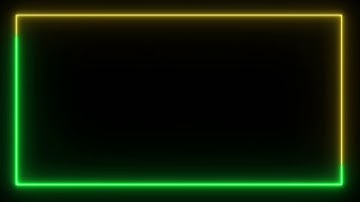 Neon Lighting Border Template For Avee Player And Kinemaster App2020|neon light frame glowing border