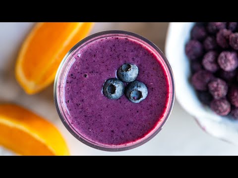 Easy Blueberry Smoothie - How to Make the Best Blueberry Smoothie