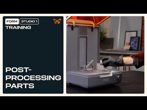 How to Post-Process Form Studio 1 Prints | Washing, Curing, and Support Removal for 3D Prints