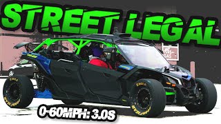 Street Legal 4WD Turbo SXS on Slicks GAPS RX7 on the Street (0-60MPH in 3.0s)