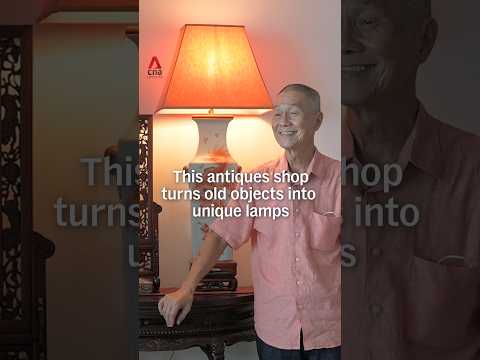 Antiques shop turns old objects into unique lamps