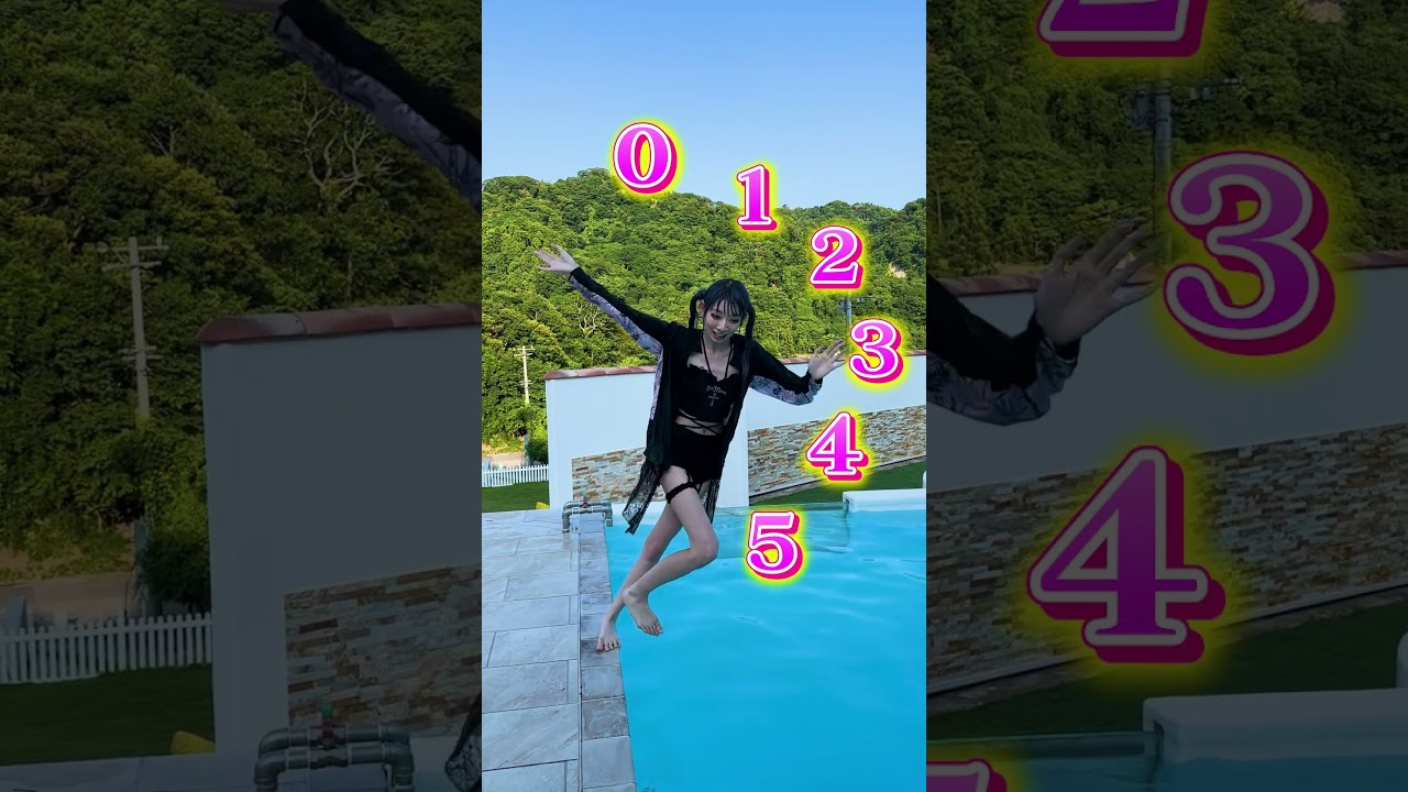 どこまで倒れられる？リアルピースとプールチャレンジやったら凄すぎたwww