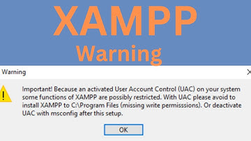 [SOLVED]Activated User Account Control On Your System Some Function Of XAMPP Are Possibly Restricted