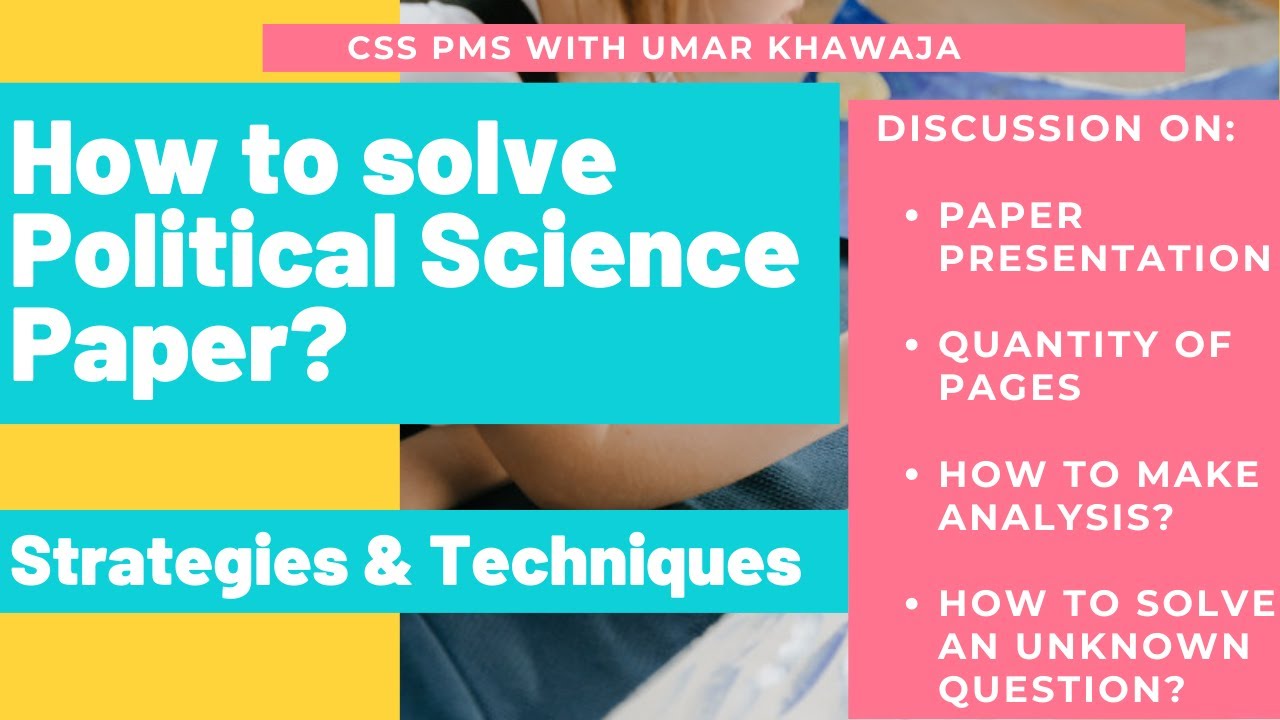 Discussion on " How to solve Political Science Paper" | Detail Discussion| Must watch