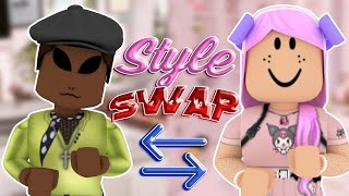PREPPY VS SOFT GRUNGE STYLE SWAP W/ QLUTOH
