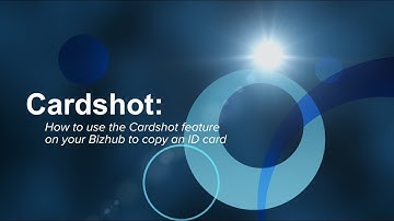 How to use the Cardshot feature on a Konica Minolta Bizhub Photocopier