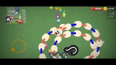 Wormszone.io live stream biggest worms hunting part (133) || Android / ios gameplay Walkthrough