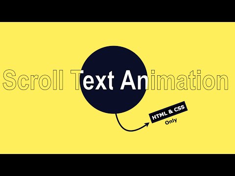 Scrolling Text Animation Effects Using Html & CSS only