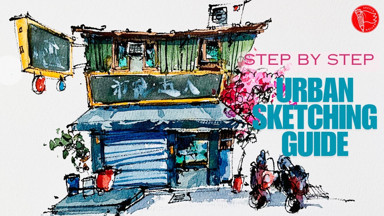 Urban Drawing Basic Step By Step Urban Sketching Guide For Beginners 🇹🇼@ATHSketchNation ...