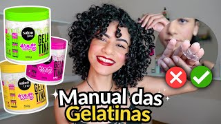 Como usar GELATINA no cabelo cacheado, crespo, ondulado? O que fazer quando dá errado?