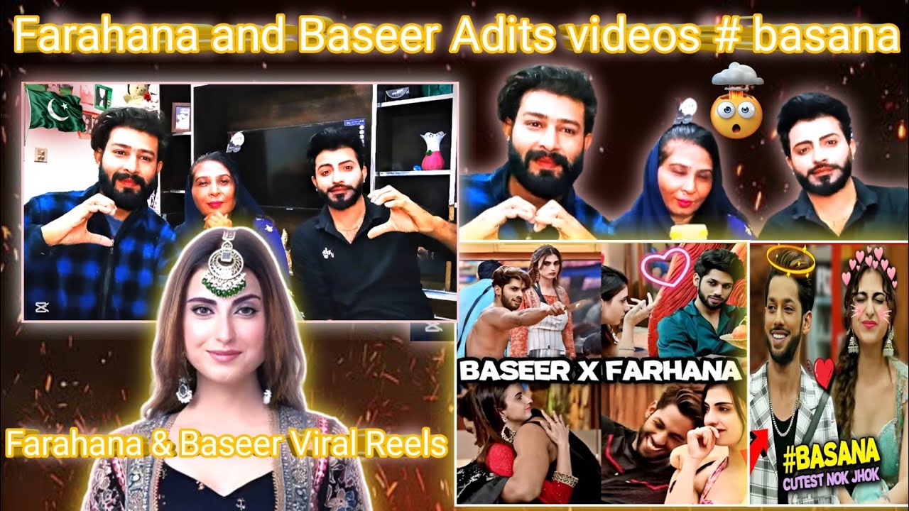 Pakistani Reaction To Farhana & Baseer viral reels edits | Basana