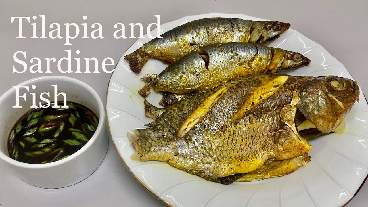 Super Easy oven baked fish recipe/Tilapia and sardine fish🐟 / سمك بلطي