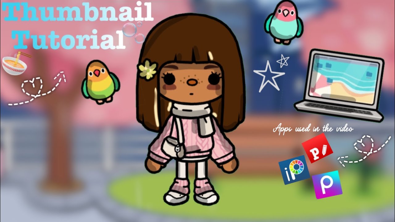 ༄☆Thumbnail tutorialミ★𖦹Tocaboca☆༄Hope this helped you🍜🍮